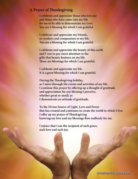 Prayer For Thanksgiving PDF | Genevieve Gerard