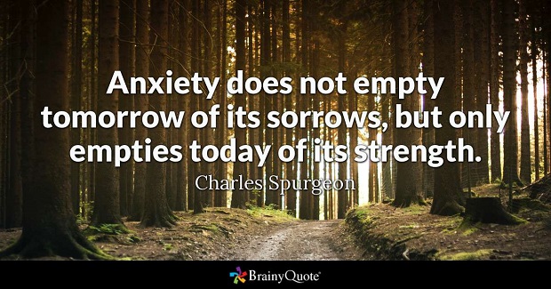 Charles Spurgeon Anxiety quote