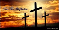 Time For Reflection photo by Genevieve Gerard from Holy Week Reflections